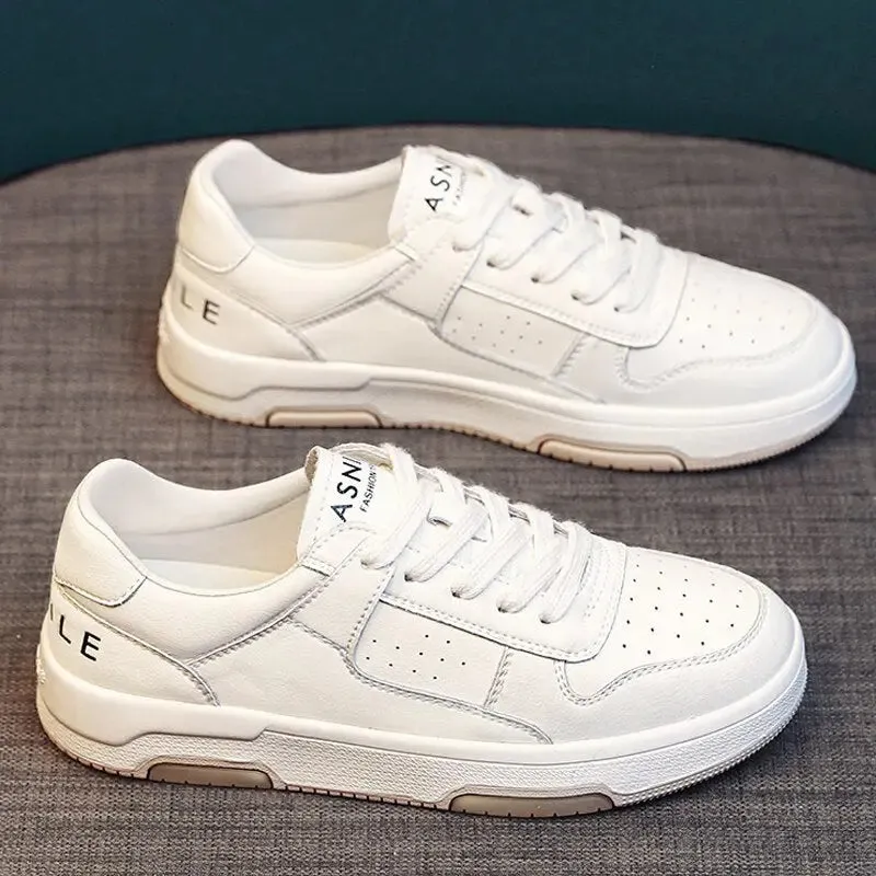 Unisex Leather Platform Sneakers