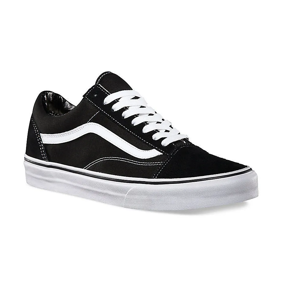 VANS OLD SKOOL BLACK & WHITE UNISEX TRAINERS