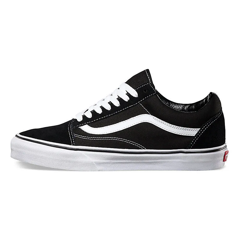VANS OLD SKOOL BLACK & WHITE UNISEX TRAINERS