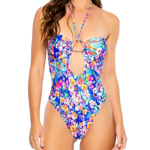 WATER BLOSSOMS - Keyhole One Piece