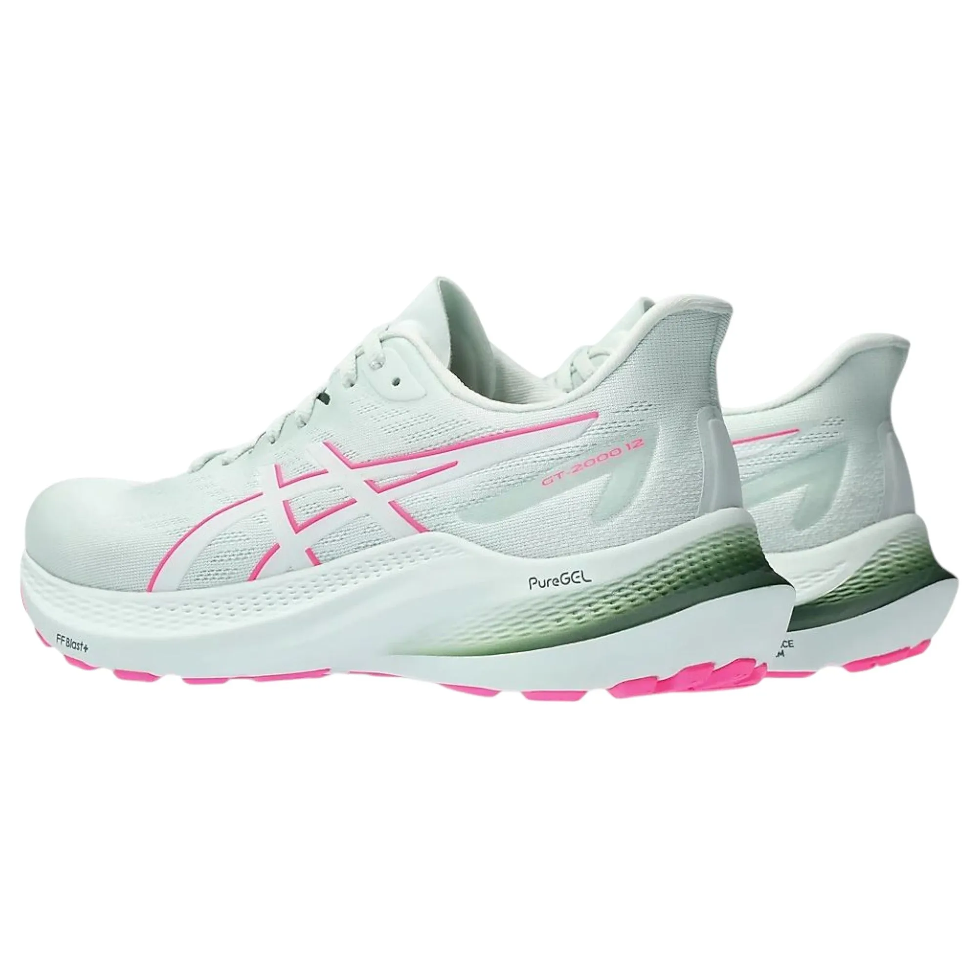 Womens Asics Gt-2000 12 Aqua/White Athletic Running Shoes