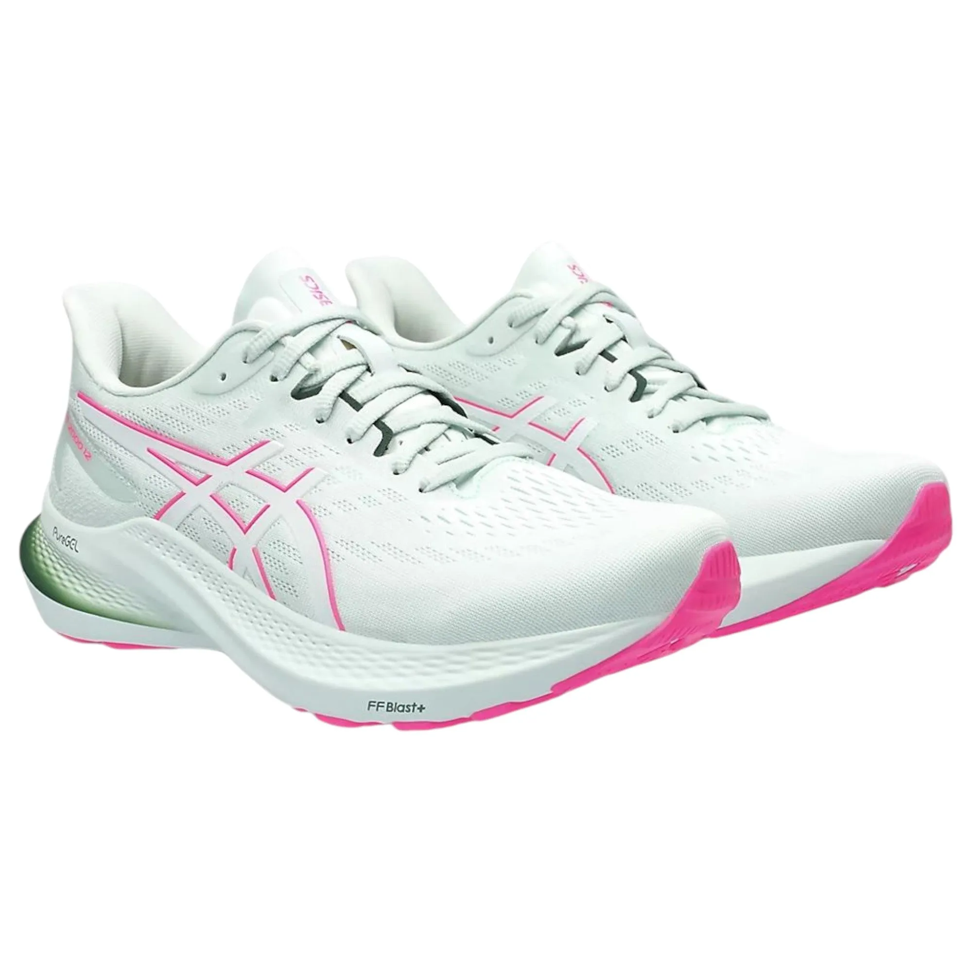 Womens Asics Gt-2000 12 Aqua/White Athletic Running Shoes