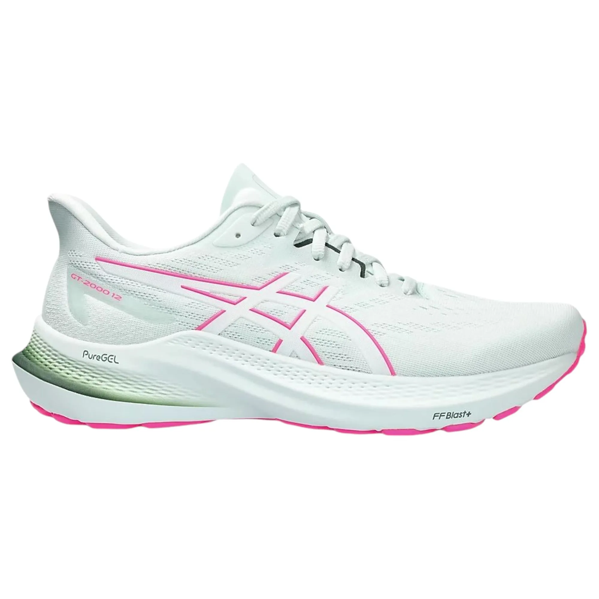 Womens Asics Gt-2000 12 Aqua/White Athletic Running Shoes