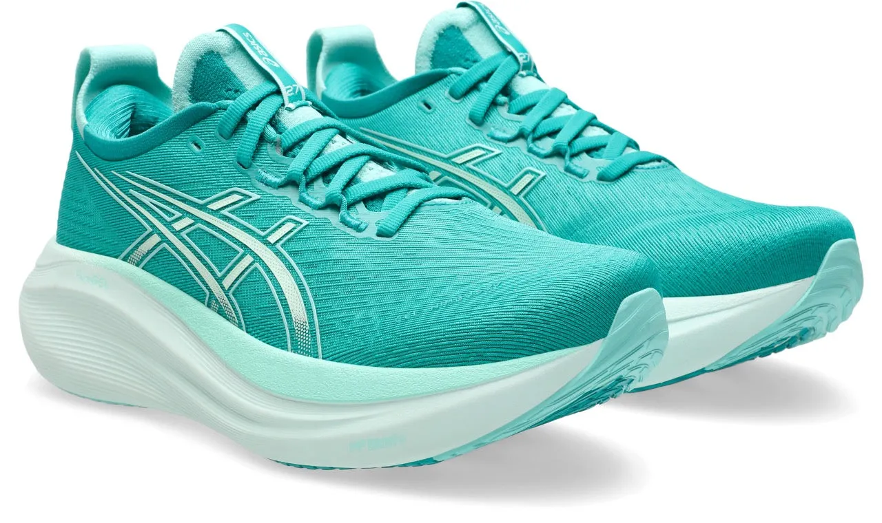 Women's Gel-Nimbus 27 (400 - Wave Teal/Illuminate)