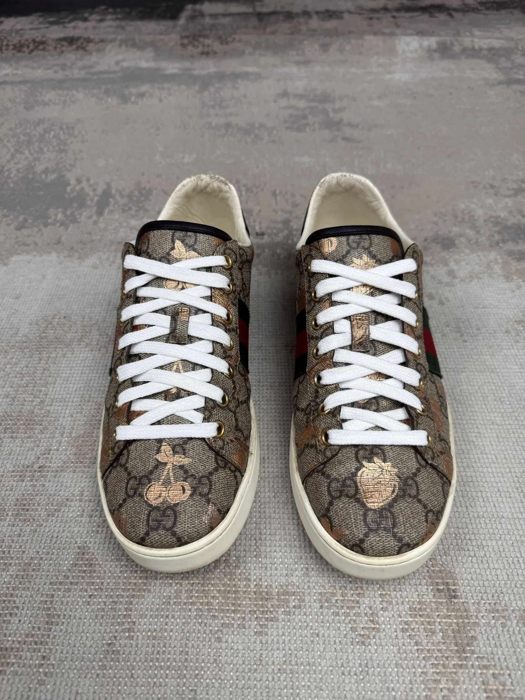 WOMENS - Gucci Ace Trainers - Brown