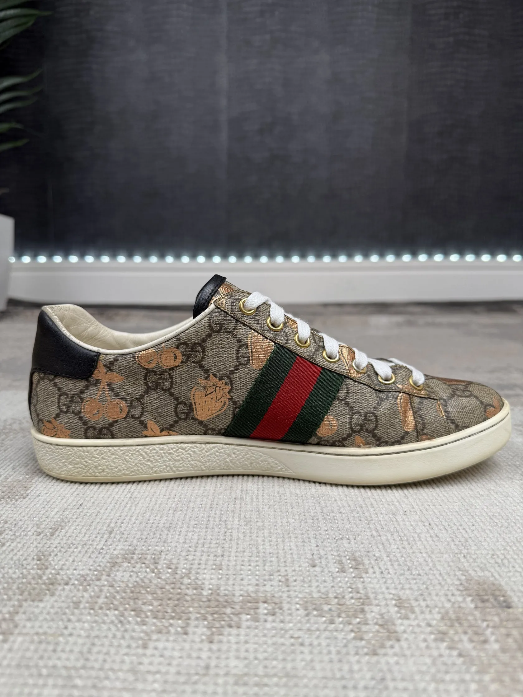 WOMENS - Gucci Ace Trainers - Brown