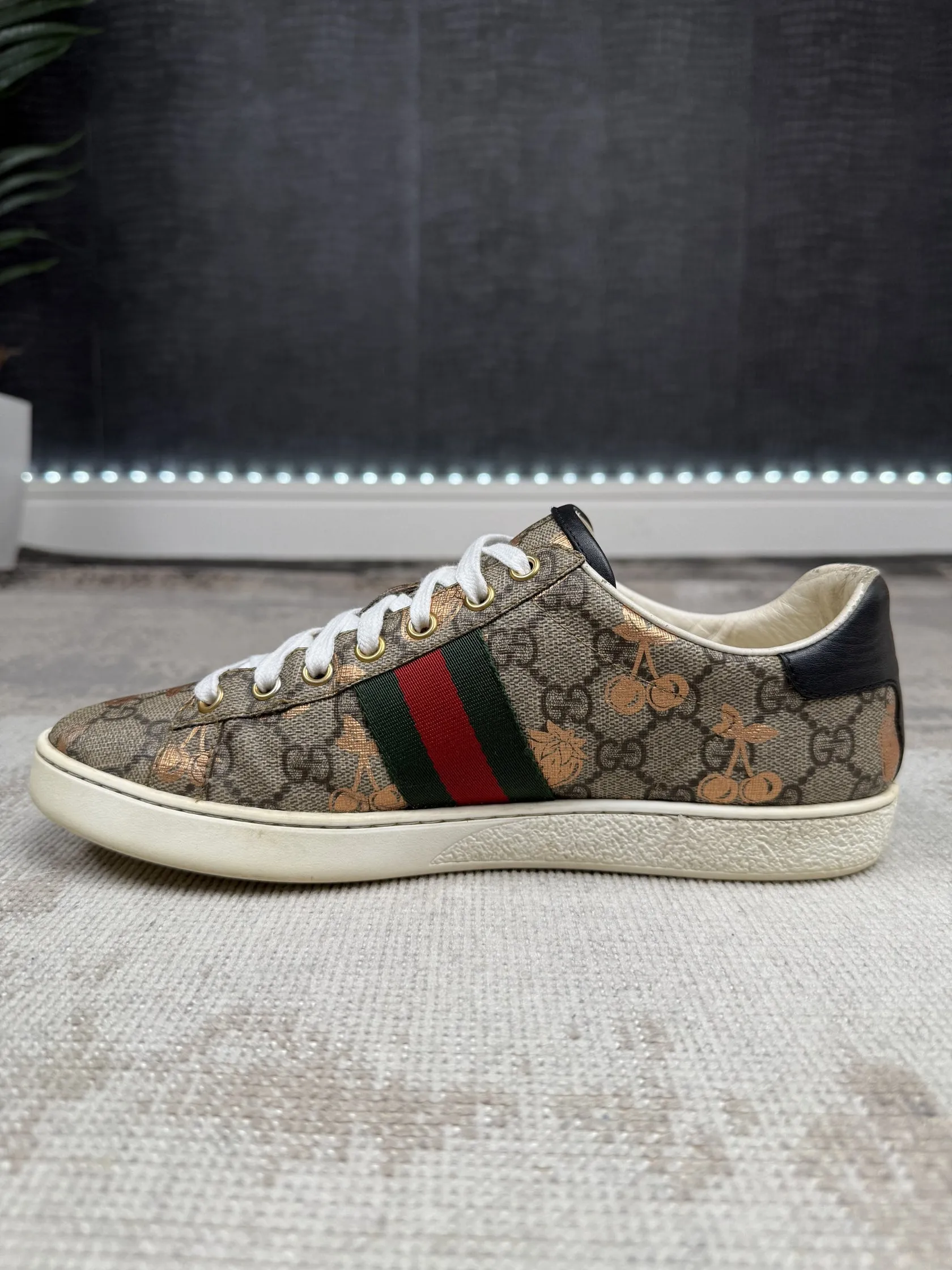 WOMENS - Gucci Ace Trainers - Brown