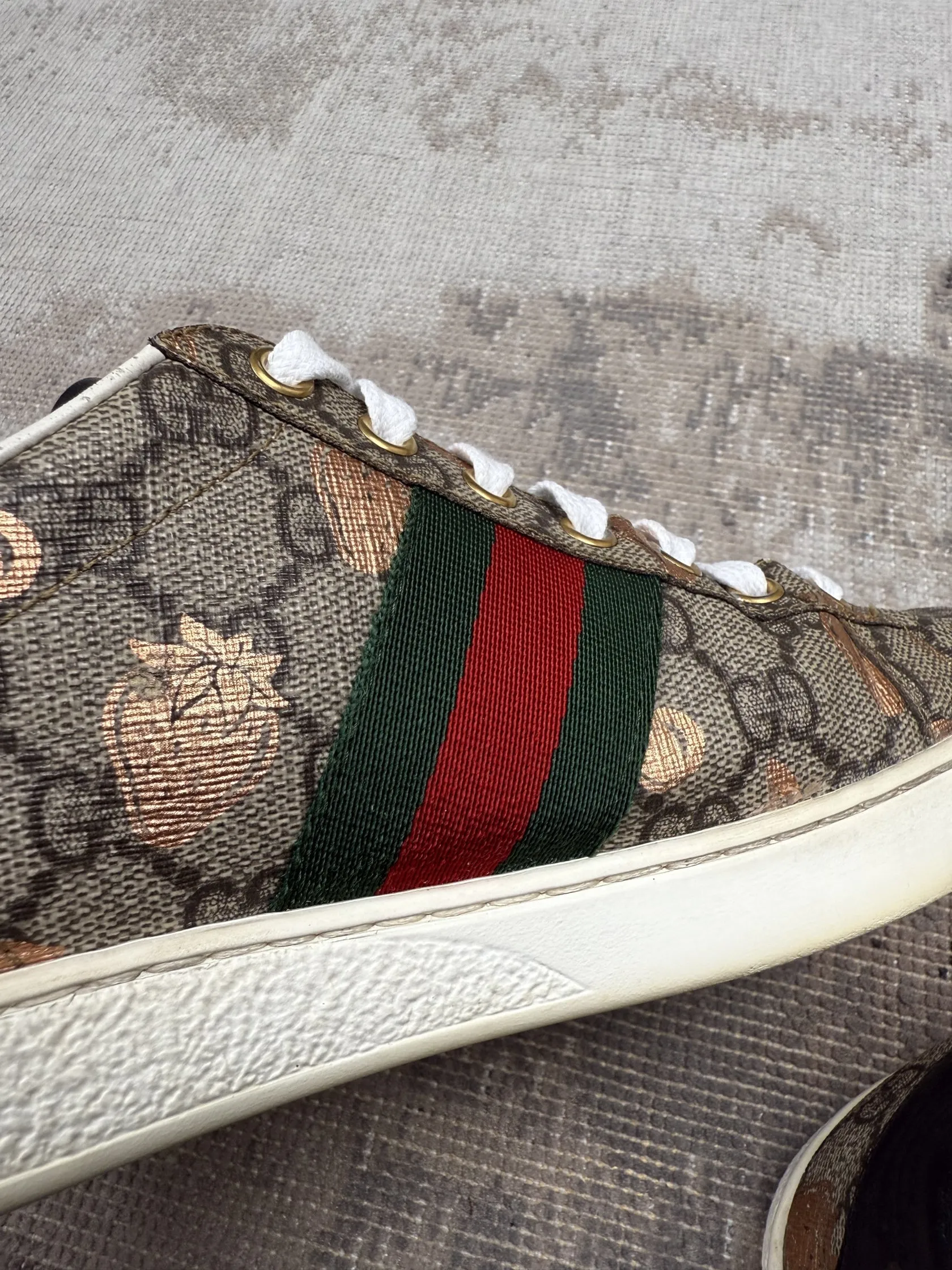 WOMENS - Gucci Ace Trainers - Brown