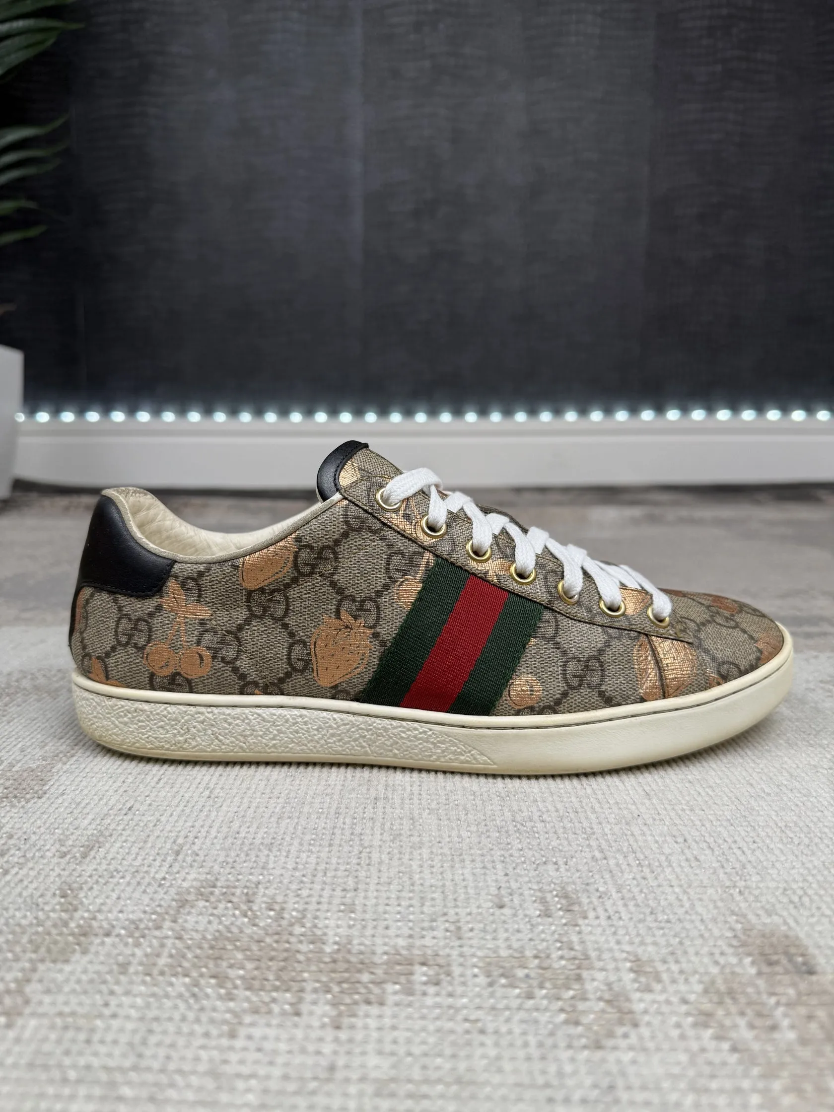 WOMENS - Gucci Ace Trainers - Brown
