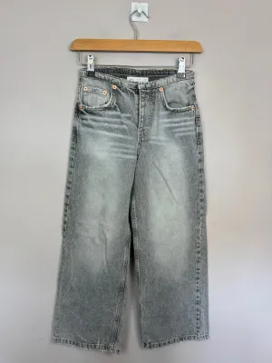 Zara Wide Leg Grey Jeans 10y